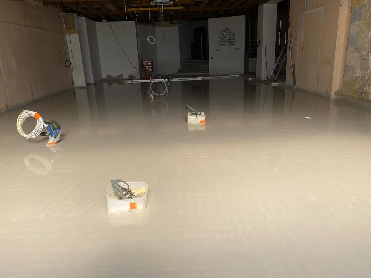 Chape plancher chauffant